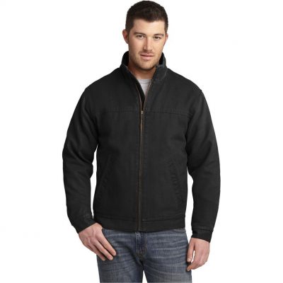 Washed Duck Cloth Flannel-Lined Work Jacket